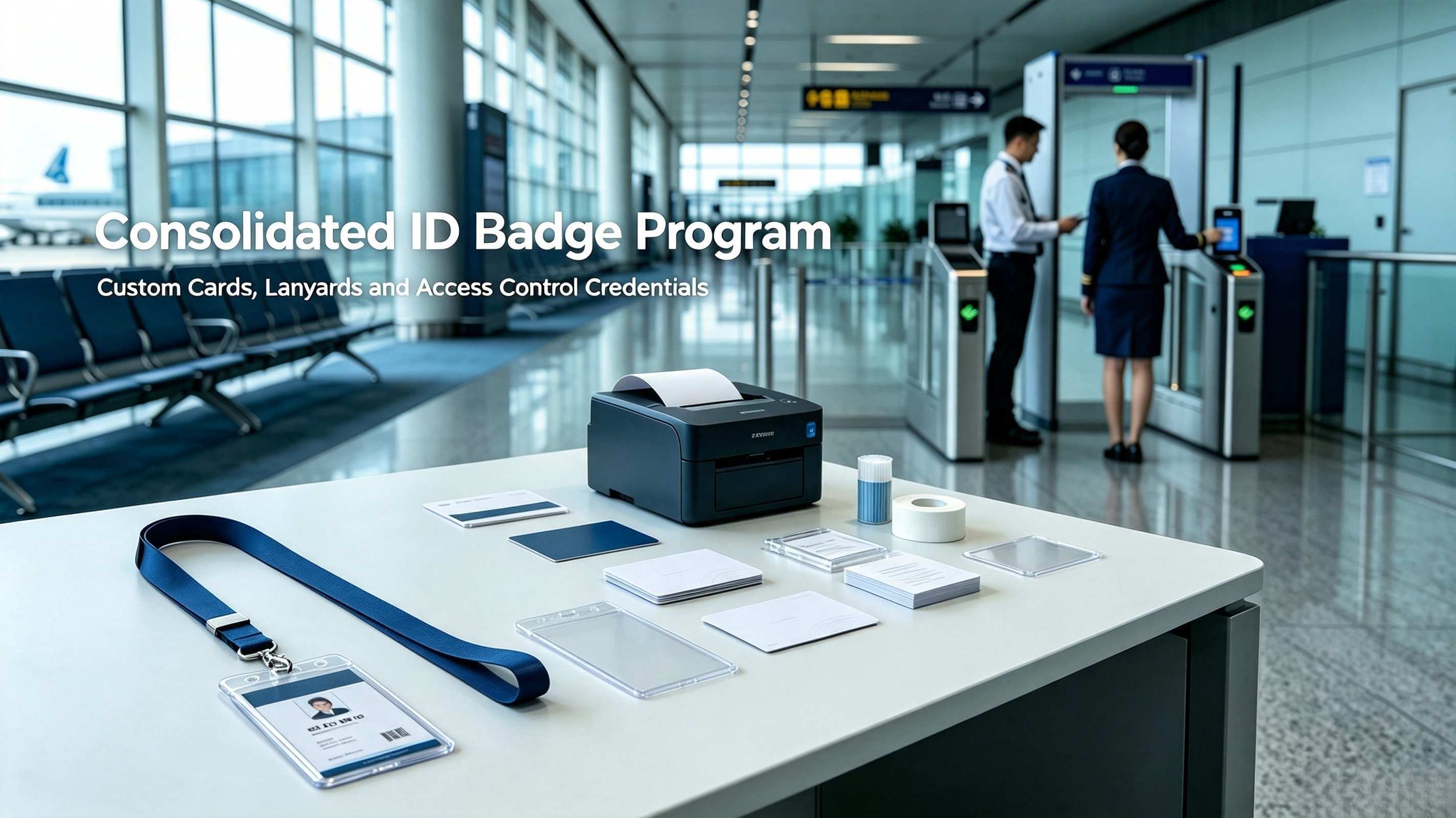 Latest company case about Regional Airline Consolidates all ID Badge Products with DGLEBEI
